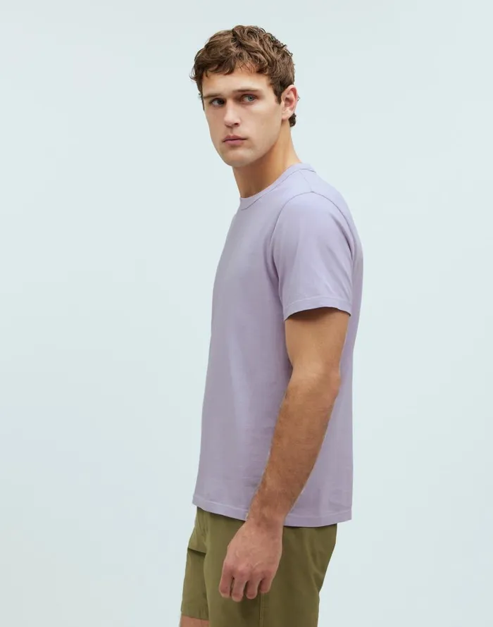 Tees Men Madewell GarmentDyed Allday Crewneck Tee Dusty Lavender