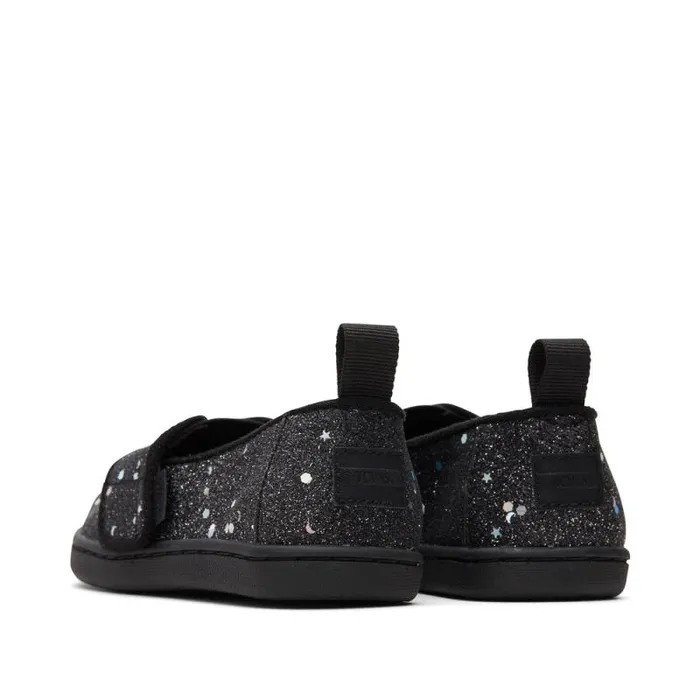 Toms TOMS Classics Alpargata Toddler Shoe Black Cosmic Gliiter 8211 KidsWomen Toms TOMS Classics Alpargata Toddler Shoe Black Cosmic Gliiter 8211 KidsWomen