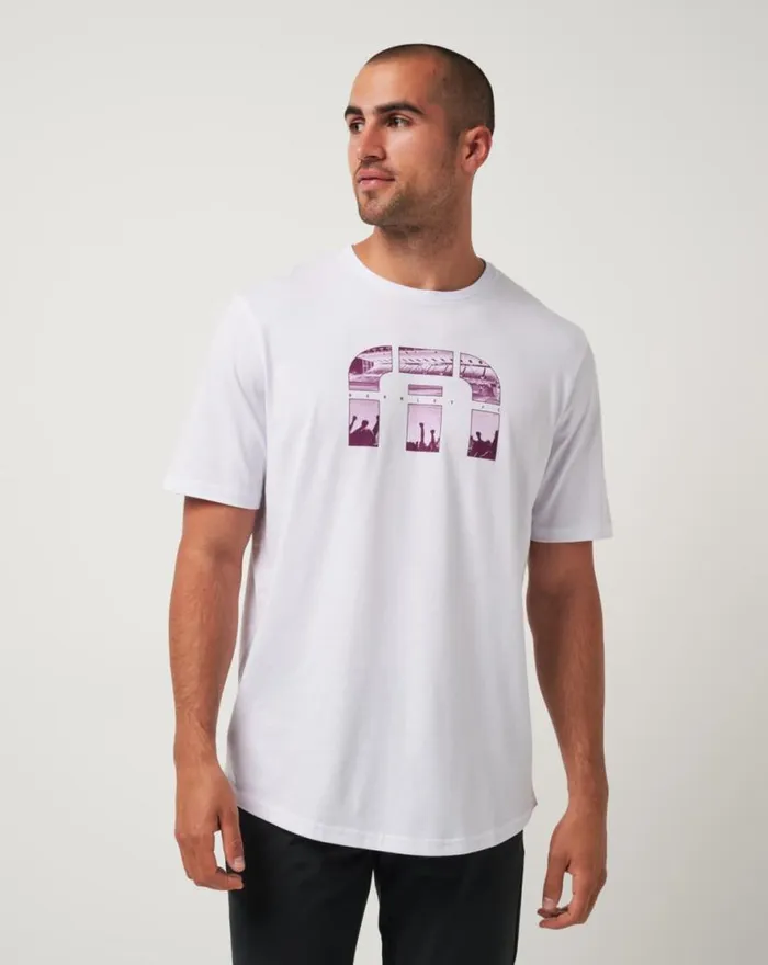 TravisMathew BURNLEY SHOOTOUT TEE White Men Tees