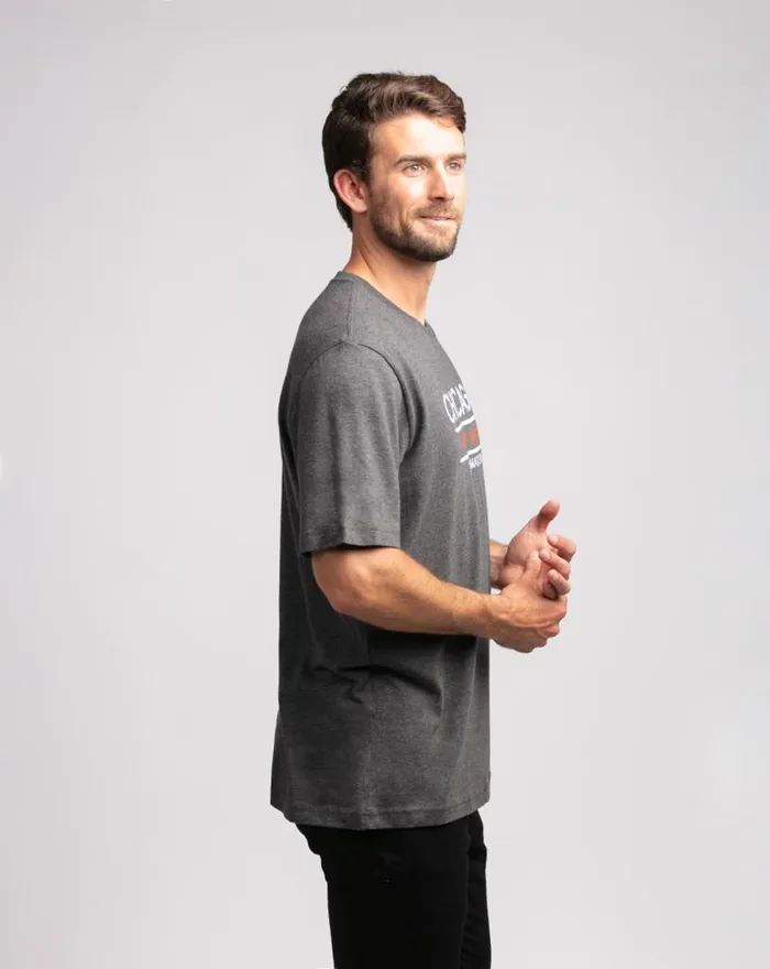 TravisMathew MODERNIST TEE Heather Grey Pinstri Men Tees