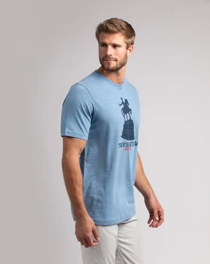 TravisMathew REVERE REVERE TEE Heather Blue Men Tees