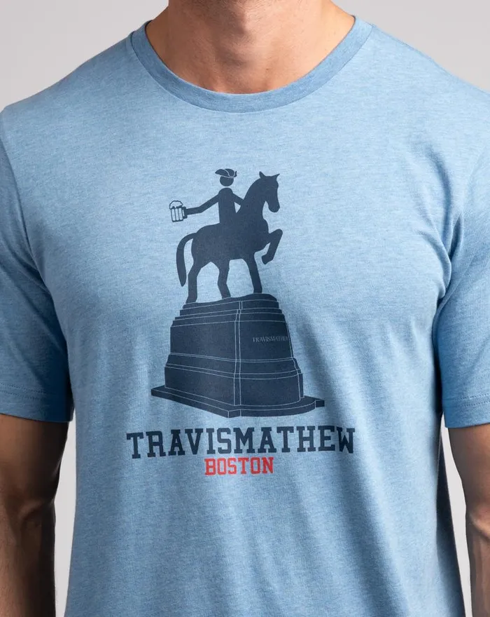 TravisMathew REVERE REVERE TEE Heather Blue Men Tees