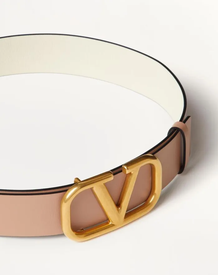 Valentino Belts Woman Reversible Vlogo Signature Belt In Glossy Calfskin 40 Mm For Woman In Blackpure Red Blackpure Red Valentino Belts Woman Reversible Vlogo Signature Belt In Glossy Calfskin 40 Mm For Woman In Blackpure Red Blackpure Red
