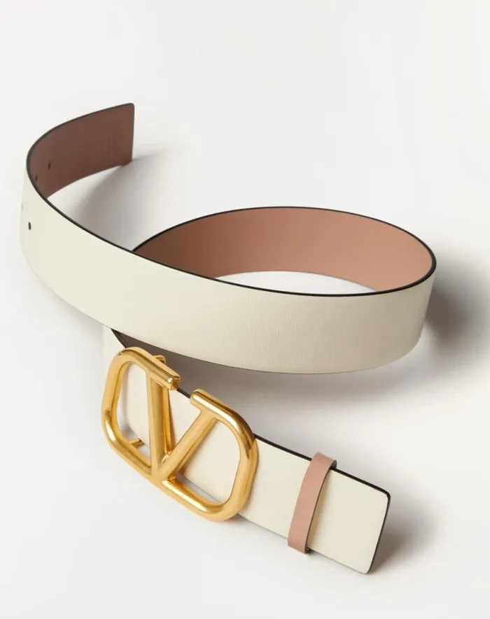 Valentino Belts Woman Reversible Vlogo Signature Belt In Glossy Calfskin 40 Mm For Woman In Blackpure Red Blackpure Red Valentino Belts Woman Reversible Vlogo Signature Belt In Glossy Calfskin 40 Mm For Woman In Blackpure Red Blackpure Red