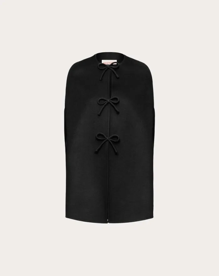 Valentino Coats And Outerwear Woman Compact Drap Cape For Woman In Comfit Comfit