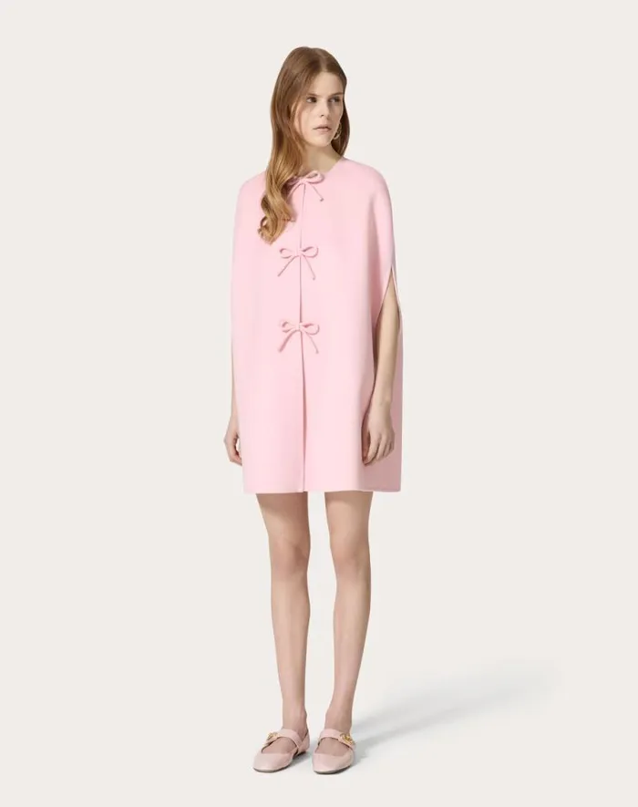Valentino Coats And Outerwear Woman Compact Drap Cape For Woman In Comfit Comfit Valentino Coats And Outerwear Woman Compact Drap Cape For Woman In Comfit Comfit