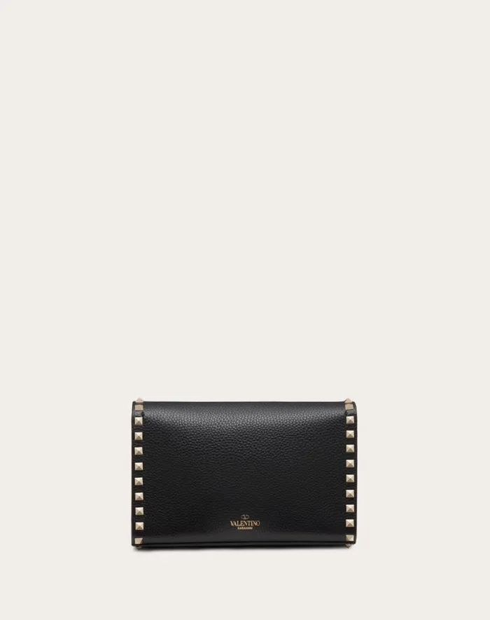 Valentino Shoulder Bags Woman Small Rockstud Grainy Calfskin Crossbody Bag For Woman In Rosso Valentino Rosso Valentino