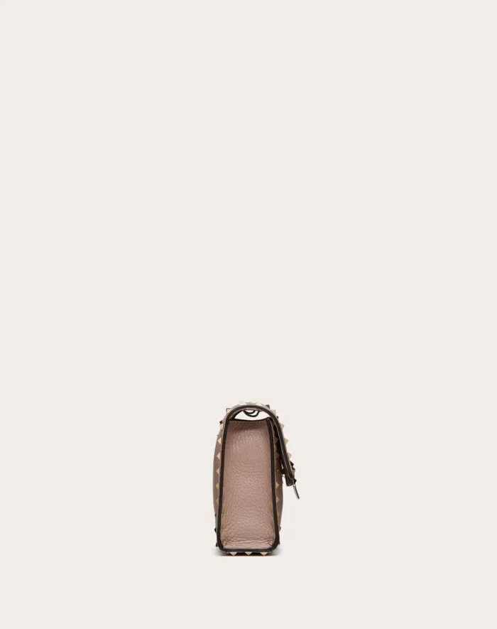 Valentino Shoulder Bags Woman Small Rockstud Grainy Calfskin Crossbody Bag For Woman In Rosso Valentino Rosso Valentino