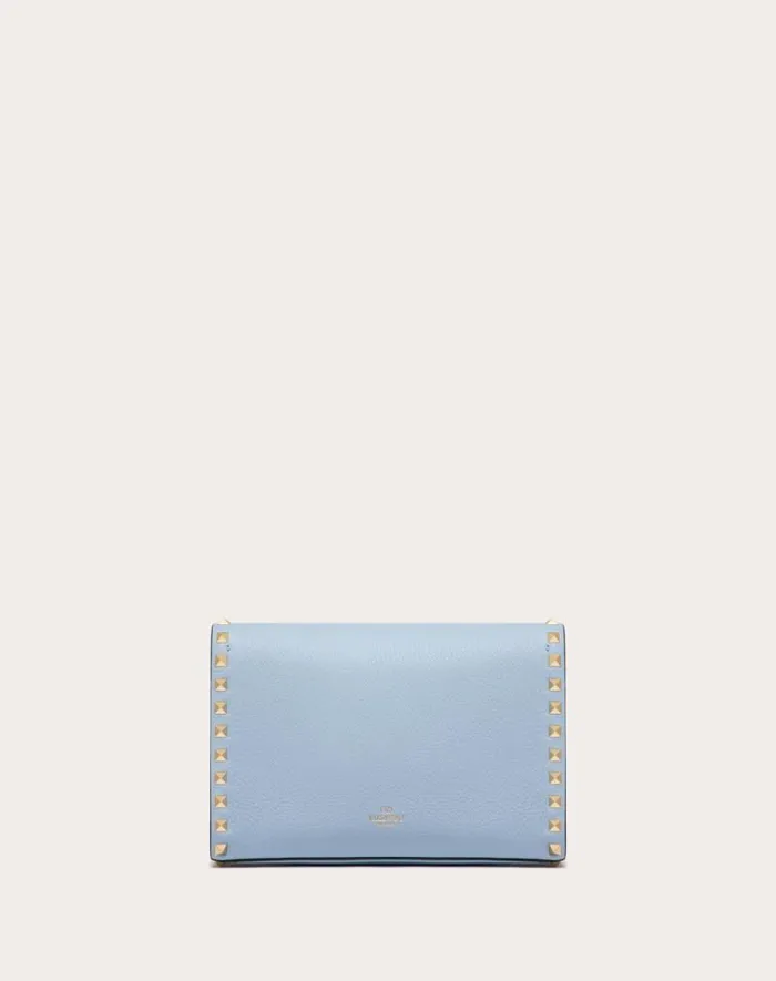 Valentino Shoulder Bags Woman Small Rockstud Grainy Calfskin Crossbody Bag For Woman In Rosso Valentino Rosso Valentino