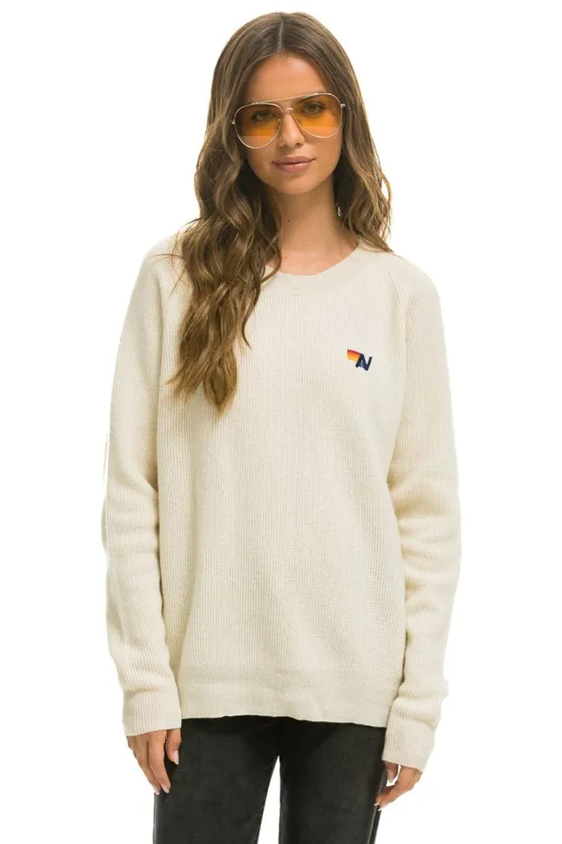 Vintage Cabin 2 Unisex Cashmere Sweater 8211 Vintage White Men Aviator Nation Sweatshirts