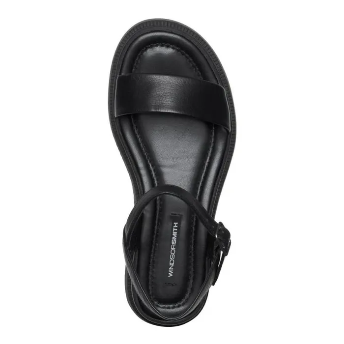 Windsor Smith Sandals Women SOMEDAY BLACK LEATHER SANDALS