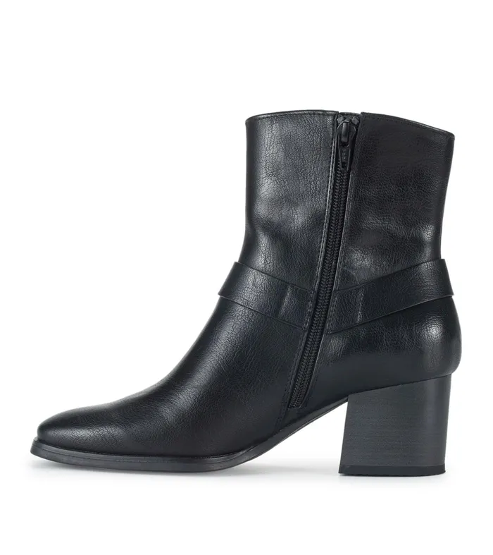Women Baretraps Booties Tiana Block Heel Bootie Black