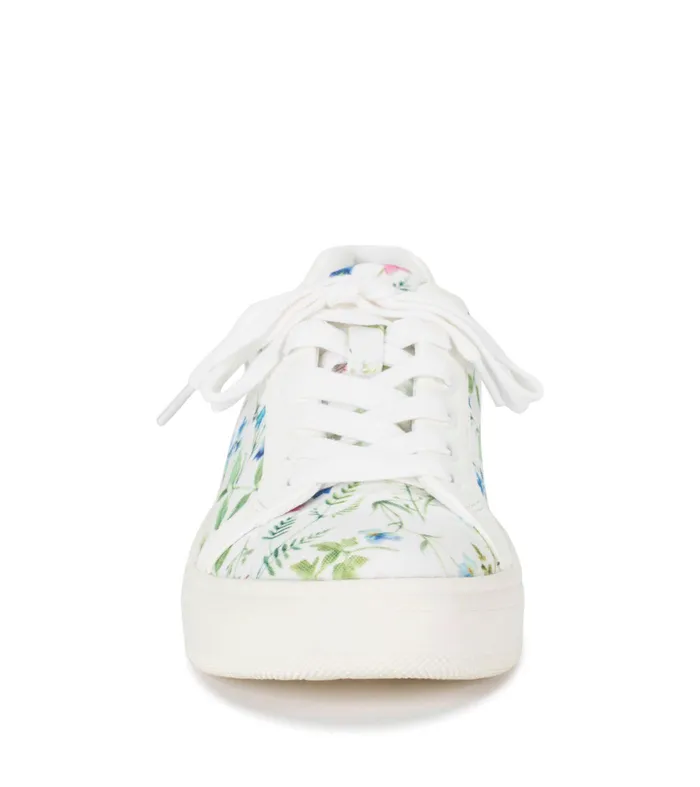 Women Baretraps Sneakers Nishelle Lace Up Sneaker Whitemulti Flower Canvas