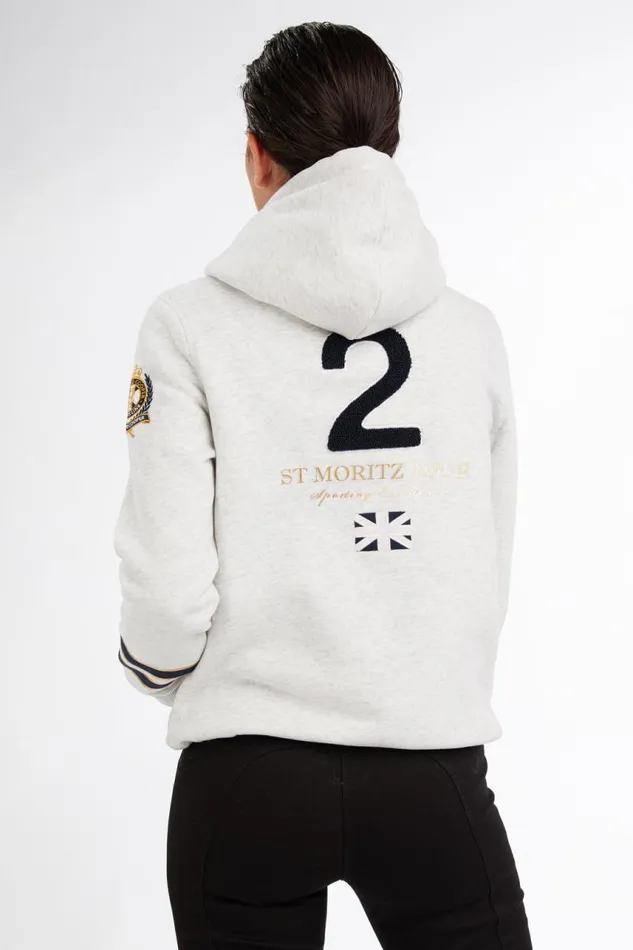 WomenEquestrian Hoodies Holland Cooper HC Heritage Hoodie Ice Grey
