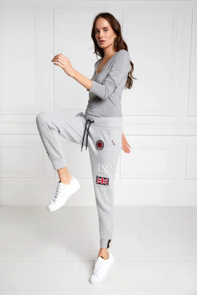 WomenEquestrian Joggers Holland Cooper Team Jogger Grey Marl