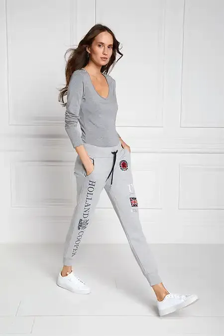 WomenEquestrian Joggers Holland Cooper Team Jogger Grey Marl