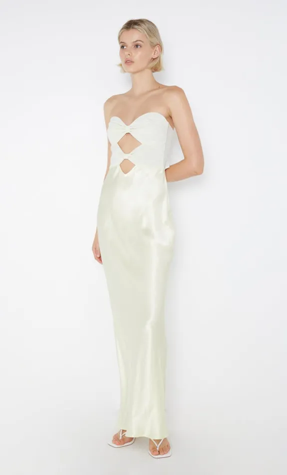 Women HALLE STRAPLESS DRESS 8211 ICE YELLOW Bec Bridge Prom Dresses