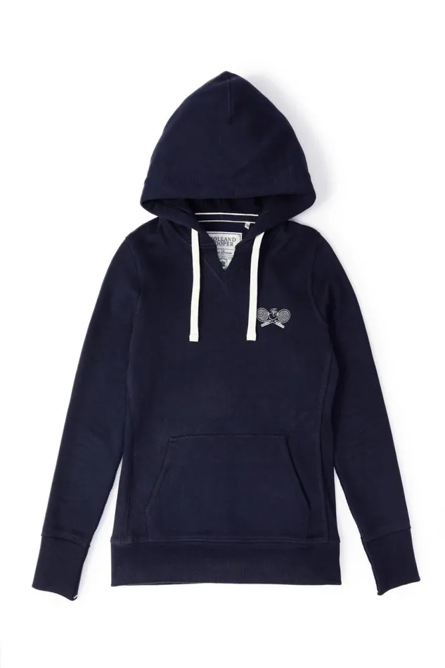 Women Hoodies Holland Cooper Tennis Hoodie Ink Navy