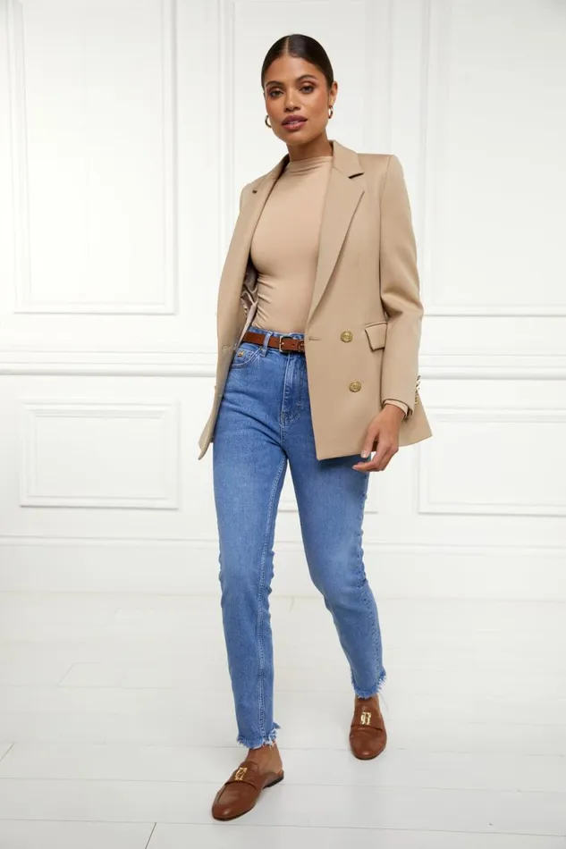 Women Jeans Holland Cooper High Rise Slim Jean True Indigo
