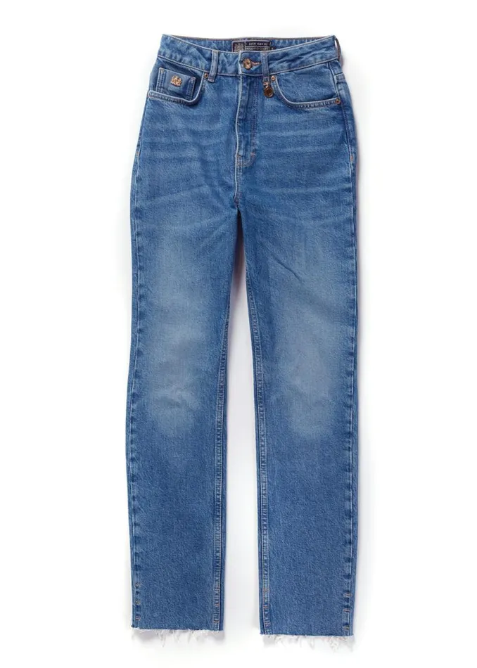 Women Jeans Holland Cooper High Rise Slim Jean True Indigo