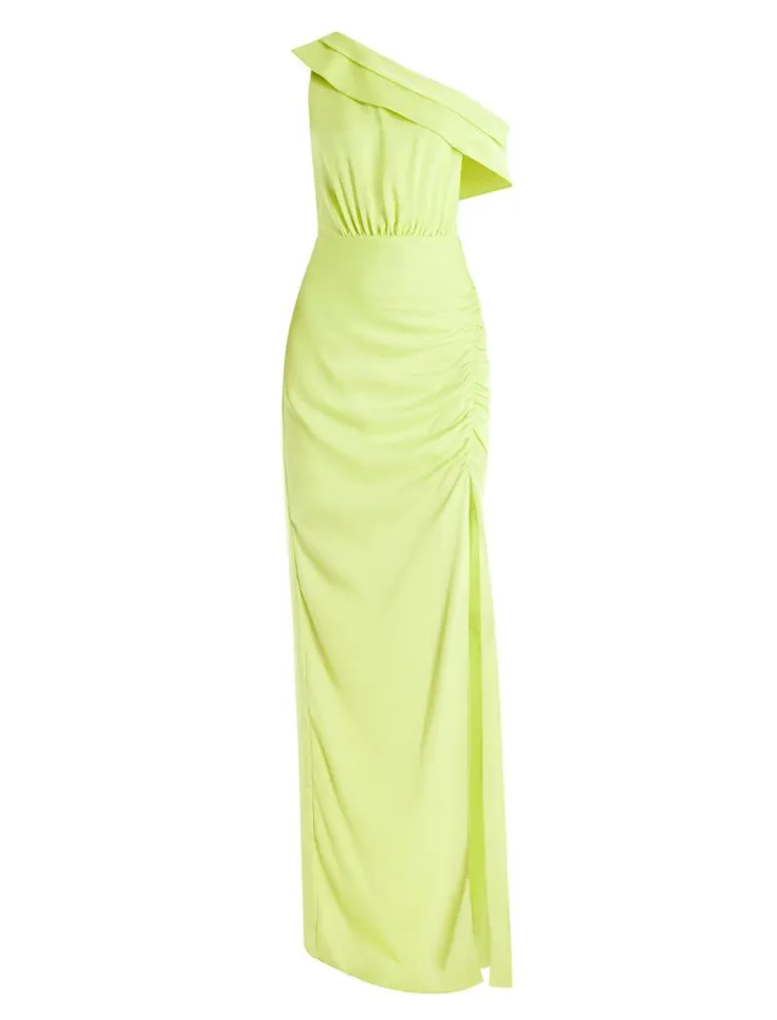 Women Layla Draped Shoulder Gown Evening Primrose BCBG Dresses Women Layla Draped Shoulder Gown Evening Primrose BCBG Dresses