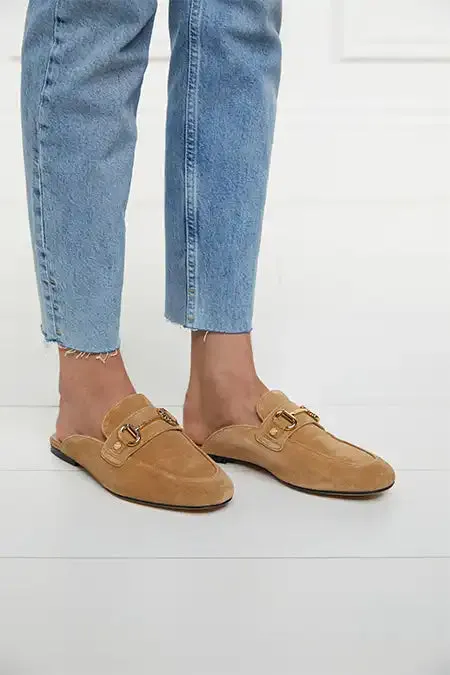 Women Loafers Holland Cooper Kingston Horse Bit Loafer Tan Suede Women Loafers Holland Cooper Kingston Horse Bit Loafer Tan Suede