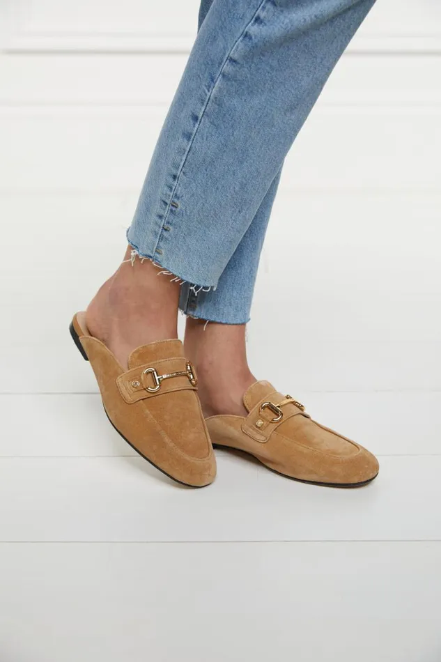 Women Loafers Holland Cooper Kingston Horse Bit Loafer Tan Suede Women Loafers Holland Cooper Kingston Horse Bit Loafer Tan Suede