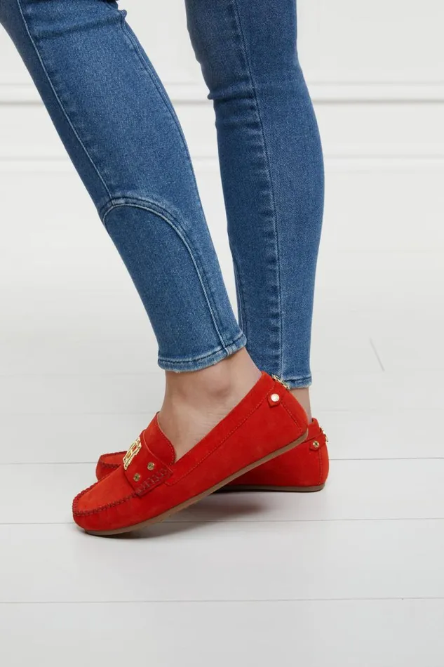 Women Loafers Holland Cooper The Driving Loafer Neroli