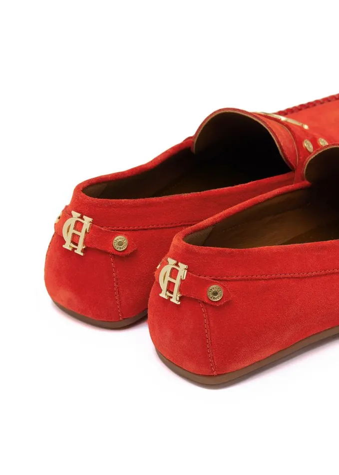 Women Loafers Holland Cooper The Driving Loafer Neroli