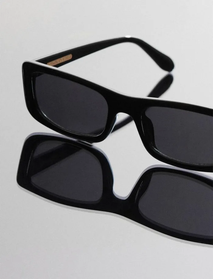 Women Modern Icon Rectangle Sunglasses Black BCBG Sunglasses Women Modern Icon Rectangle Sunglasses Black BCBG Sunglasses