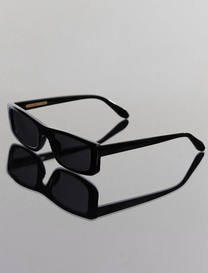 Women Modern Icon Rectangle Sunglasses Black BCBG Sunglasses Women Modern Icon Rectangle Sunglasses Black BCBG Sunglasses
