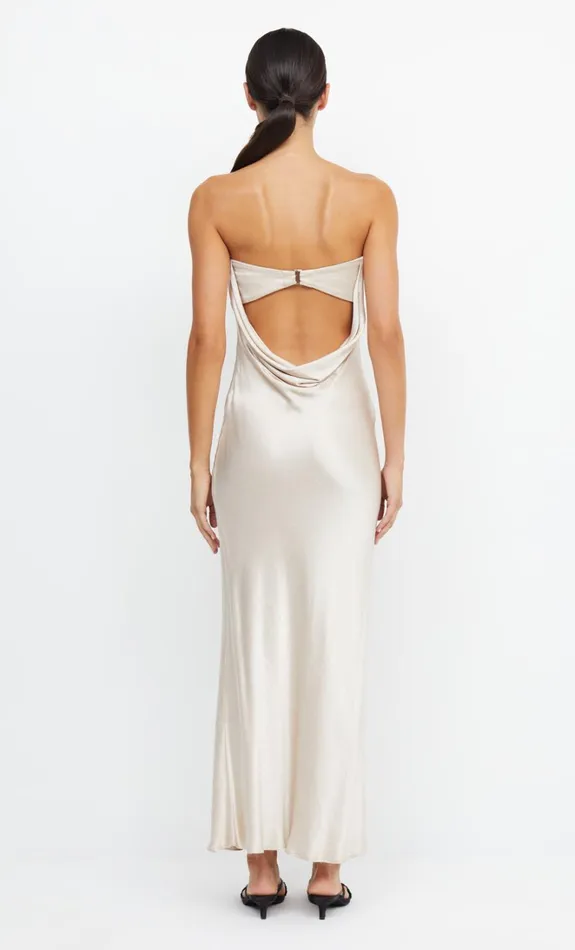 Women MOON DANCE STRAPLESS DRESS 8211 SAND Bec Bridge Bridesmaid Dresses