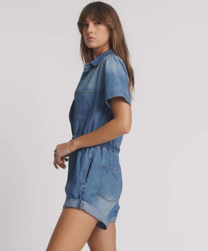 Women PACIFICA BILLIE JUMPSUIT One Teaspoon Denim Jumpsuits