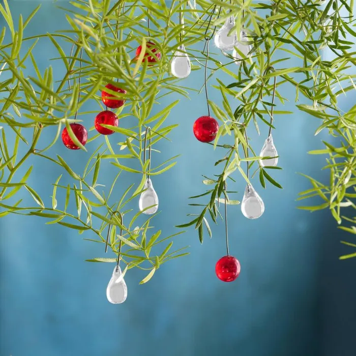 Women Raindrop Ornaments Set Sundance Catalog Seasonal