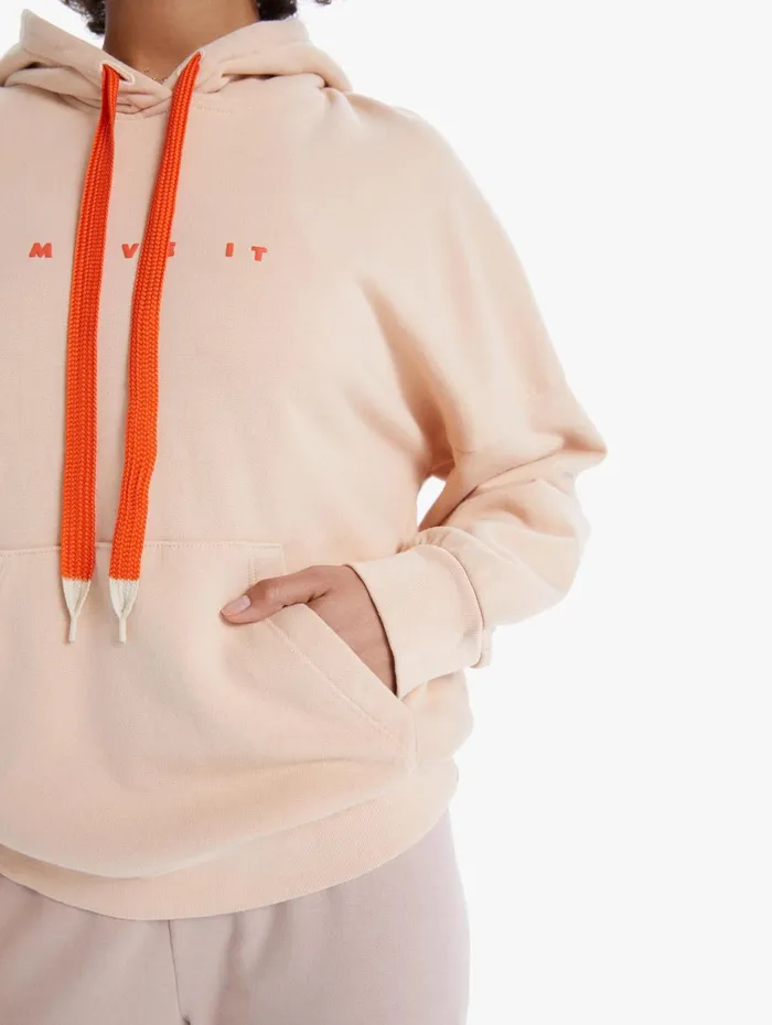 Women Sweatshirts Mother Denim The Whip It Hoodie Lightpastel Pink