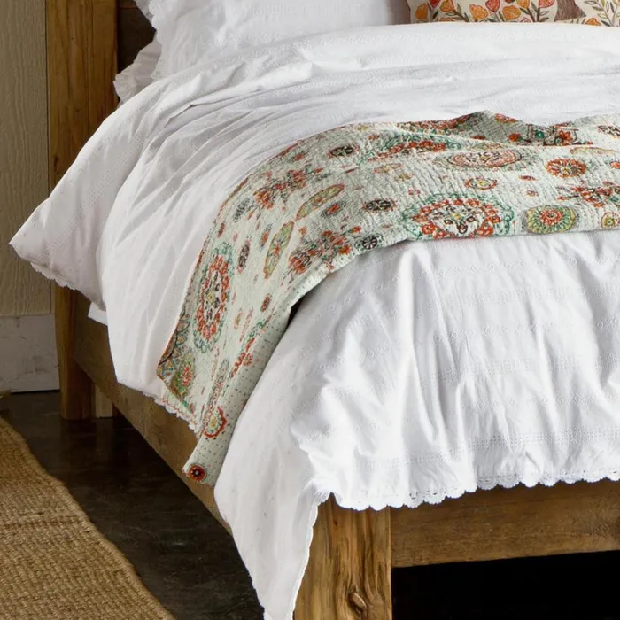 Women Sweet Simplicity Duvet Cover White Sundance Catalog Bedding and Bath