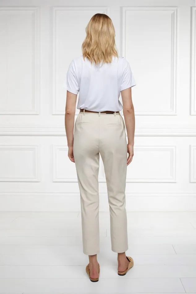 Women Trousers Holland Cooper Bexley Cigarette Trouser Stone