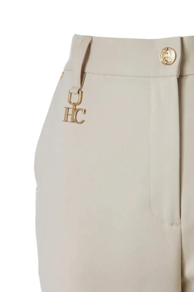 Women Trousers Holland Cooper Bexley Cigarette Trouser Stone