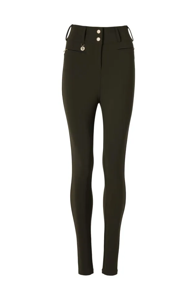 Women Trousers Holland Cooper Contour Trouser Dark Olive Women Trousers Holland Cooper Contour Trouser Dark Olive