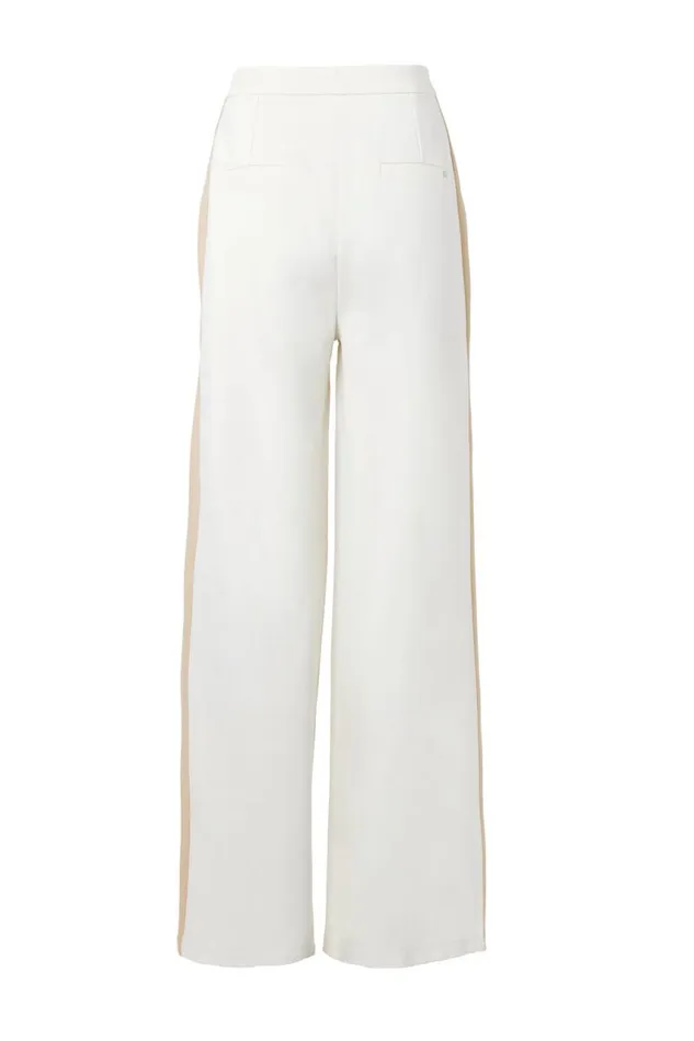 Women Trousers Holland Cooper Wide Leg Pant Natural Women Trousers Holland Cooper Wide Leg Pant Natural