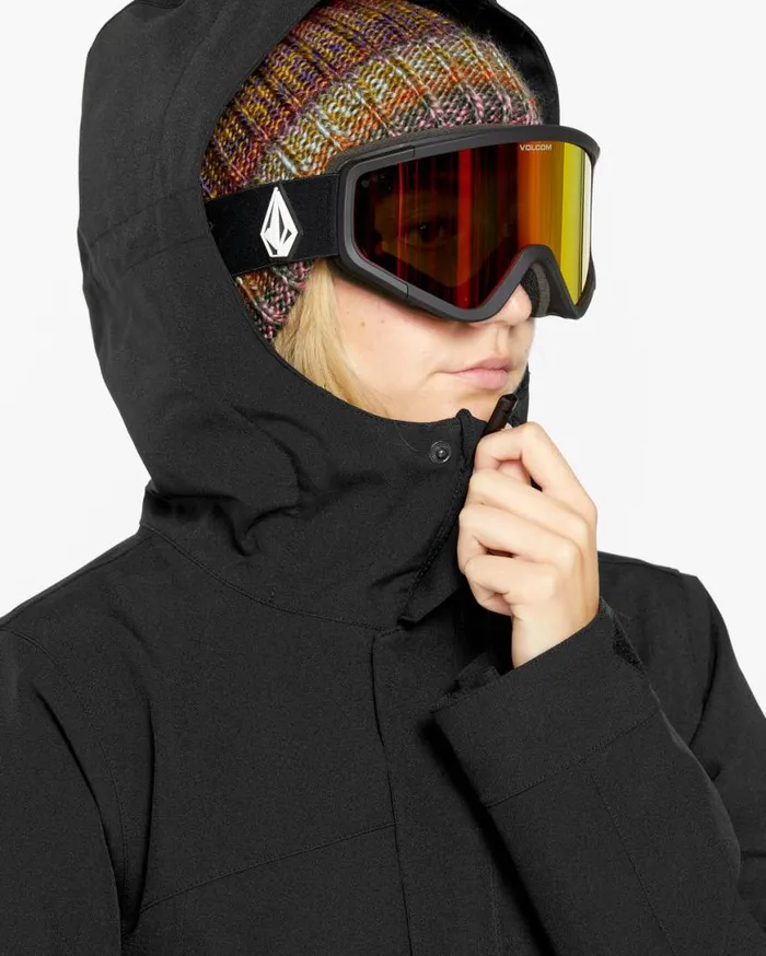Womens Stoney Shadow Insulated Jacket 8211 Black Womens Volcom Jackets