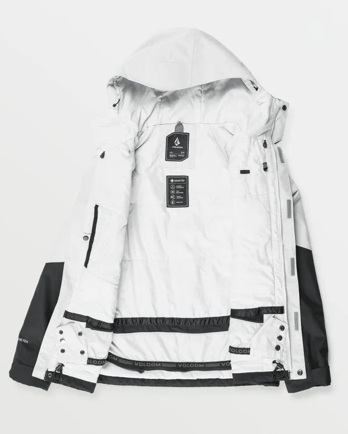 Womens VCo Aris Insulated Gore Jacket 8211 Cloud Grey Womens Volcom Jackets