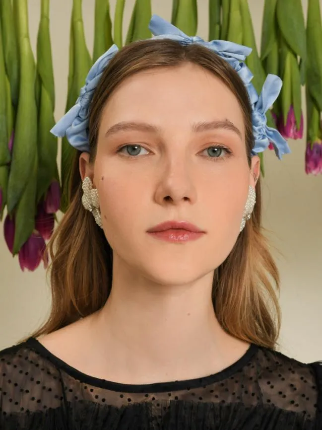 Womenswear DREAM Lotte Ruched Bow Headband Cornflower Blue Sister Jane